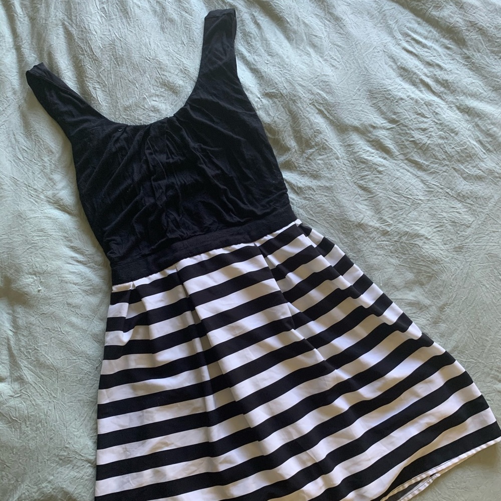 Forever 21 Plus Size Black & White Stripe Dress